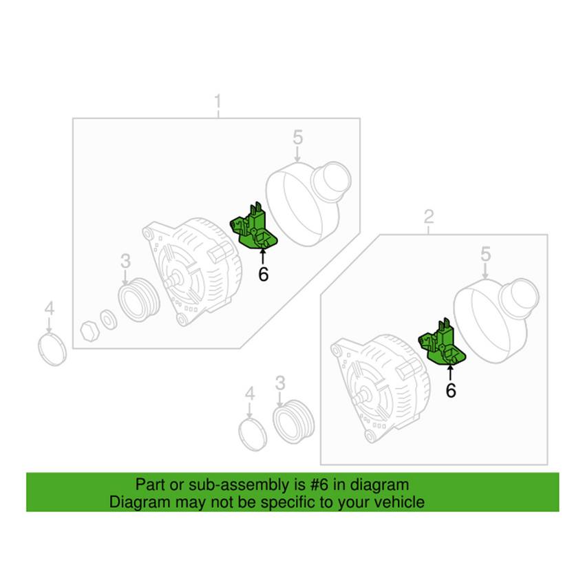 Audi VW Alternator Voltage Regulator 059903803G